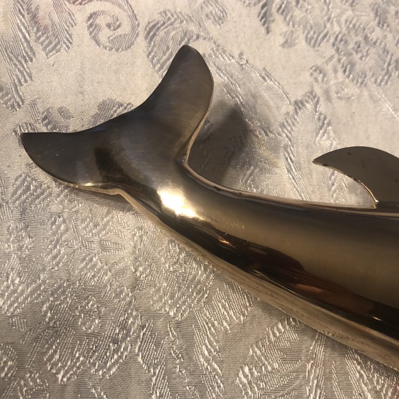 Vintage Brass Dolphin - Picture 10 of 14